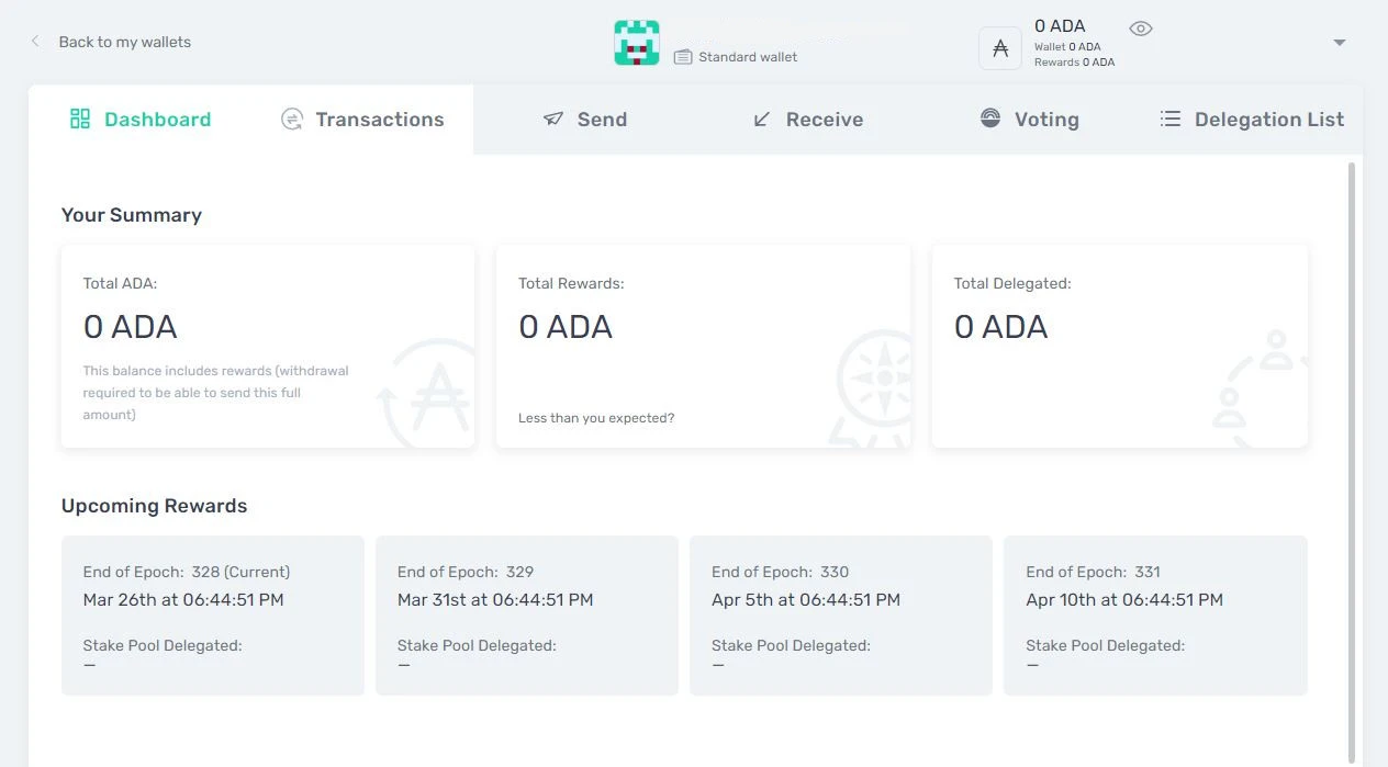 Yoroi Dashboard description