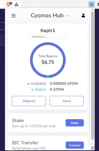 Kepler Wallet Extension