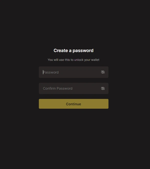 Unisat wallet password